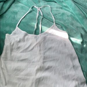 Hollister Razorback Cross-strap White Tank-top